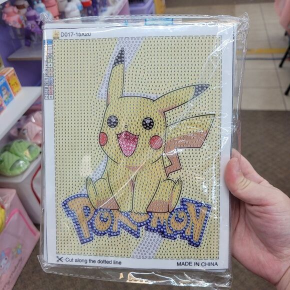 Brand New DIY Pokemon Diamond Beads Art With Frame - Picture 2 of 9